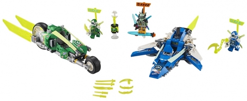 Masinile de curse ale lui Jay si Lloyd 71709 LEGO Ninjago