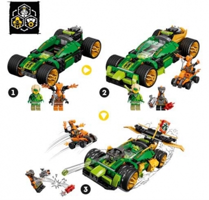 Masina de curse EVO a lui Lloyd 71763 LEGO Ninjago 