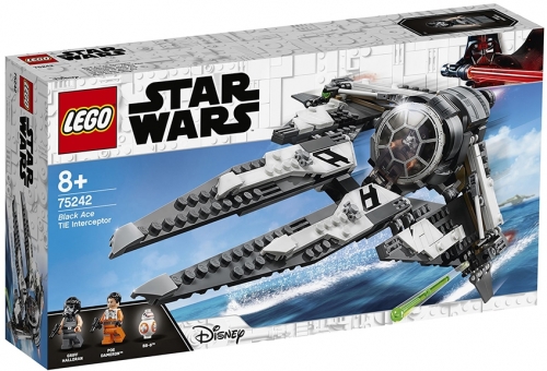 TIE Interceptor Asul negru 75242 LEGO Star Wars