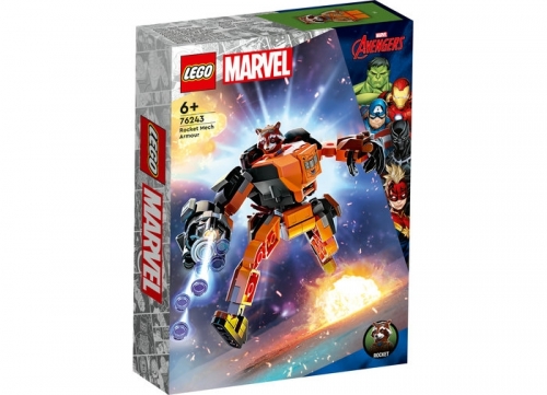 Armura de robot a lui Rocket 76243 LEGO Marvel Super Heroes 