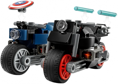Motocicleta lui Black Widow si a Captain America 76260 LEGO Marvel