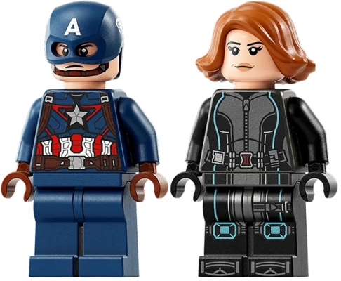 Motocicleta lui Black Widow si a Captain America 76260 LEGO Marvel