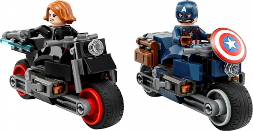 Motocicleta lui Black Widow si a Captain America 76260 LEGO Marvel