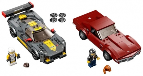 Chevrolet Corvette C8.R si 1968 Chevrolet Corvette 76903 LEGO Speed Champions 