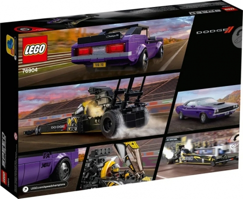 Mopar Dodge SRT Top Fuel Dragster si 1970 Dodge Challenger 76904 LEGO Speed Champions 
