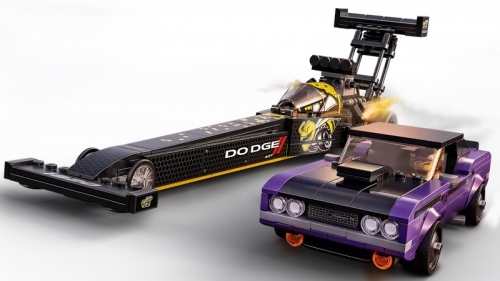 Mopar Dodge SRT Top Fuel Dragster si 1970 Dodge Challenger 76904 LEGO Speed Champions 