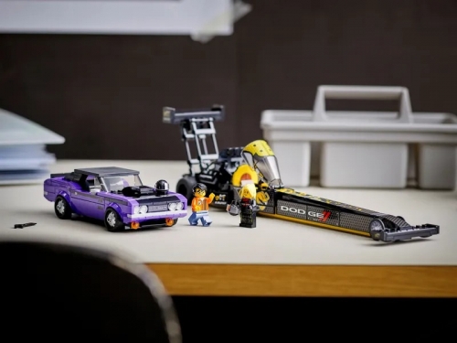 Mopar Dodge SRT Top Fuel Dragster si 1970 Dodge Challenger 76904 LEGO Speed Champions 