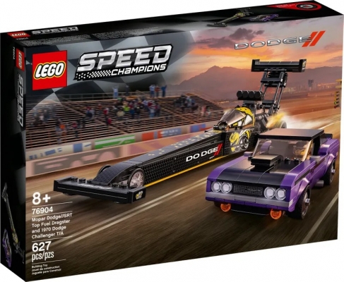 Mopar Dodge SRT Top Fuel Dragster si 1970 Dodge Challenger 76904 LEGO Speed Champions 