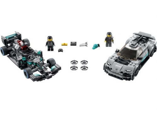 Pachet dublu Mercedes 76909 LEGO Speed Champions 