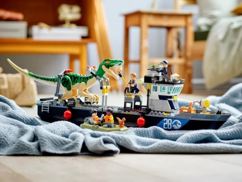 Evadarea cu barca a dinozaurului Baroyonyx 76942 LEGO Jurassic World 