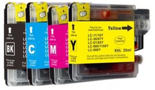 Cartus compatibil Brother LC980/LC1100XL B black ink Euro Print