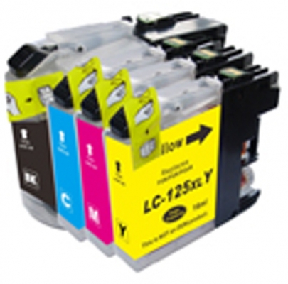Cartus toner compatibil Brother LC127/125XL C cyan ink Euro Print