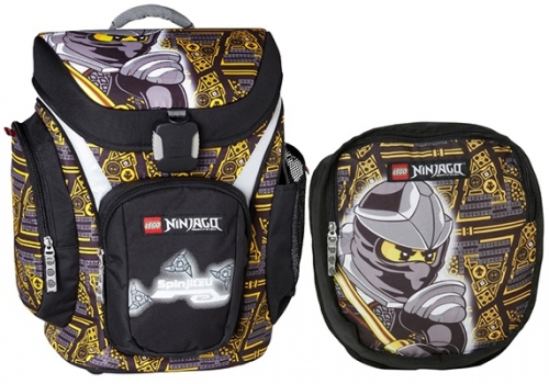 Ghiozdan scoala Explorer + sac sport Core Line NinjaGo Cole negru LEGO