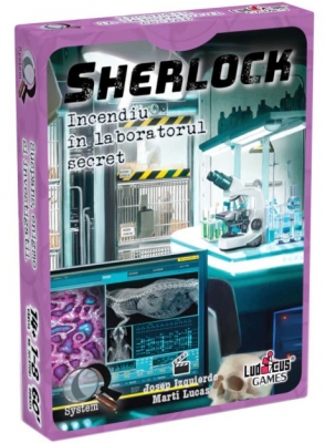 Joc Sherlock Q6, Incendiu in laboratorul secret, Enigma studio 