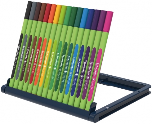 Fineliner 0.4 mm, 16 culori/set, Line-Up Schneider