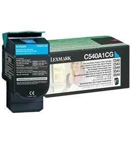 Cartus Toner Cyan Return C540A1Cg 1K Original Lexmark C540N