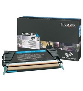 Cartus Toner Cyan C736H2Cg 10K Original Lexmark C736N