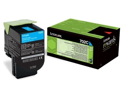Cartus Toner Cyan Return Nr.702C 70C20C0 1K Original Lexmark Cs310N