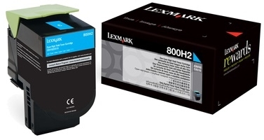 Cartus Toner Cyan Nr.800H2 80C0H20 3K Original Lexmark Cx410E