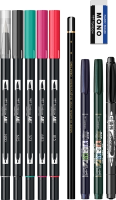 Markere caligrafie avansate si watercoloring Tombow