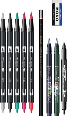 Markere caligrafie avansate si watercoloring Tombow