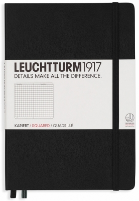 Caiet cu elastic A5, 125 file, matematica, Leuchtturm1917