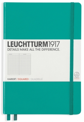 Caiet cu elastic A5, 125 file, matematica, Leuchtturm1917