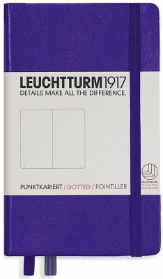 Caiet cu elastic A6, 94 file, punctat, Leuchtturm1917 