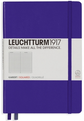 Caiet cu elastic A5, 125 file, matematica, Leuchtturm1917