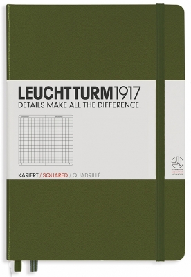 Caiet cu elastic A5, 125 file, matematica, Leuchtturm1917