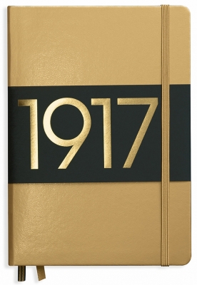 Caiet cu elastic A5, 125 file, punctat, Metallic Leuchtturm1917 