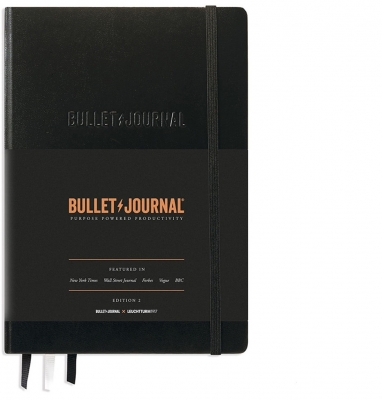 Jurnal Bullet editia 2, negru, A5, 206 pagini, linii punctate, Leuchtturm1917