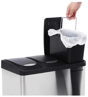 Cos de gunoi, colectare selectiva, 24 litri Songmics 