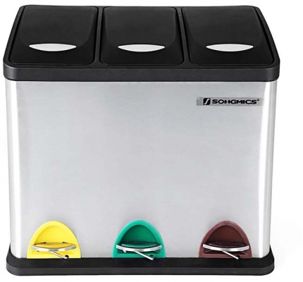 Cos de gunoi, colectare selectiva, 24 litri Songmics 