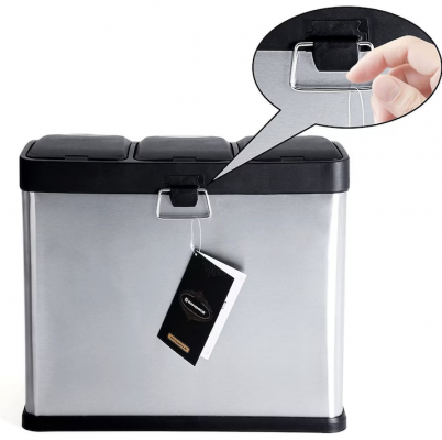 Cos de gunoi, colectare selectiva, 24 litri Songmics 