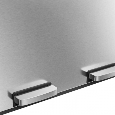 Cos de gunoi 60 litri, 2 x 30 L, silver Songmics 