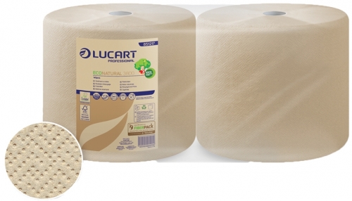Laveta industriala din hartie Econatural 3800, 2 role/bax, 851217, Lucart
