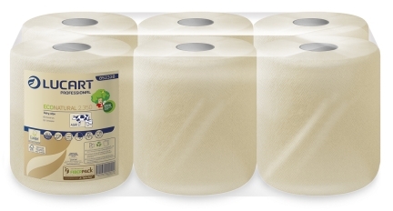 Rola hartie econatural 2.350, 2 straturi, 6 role/bax Lucart
