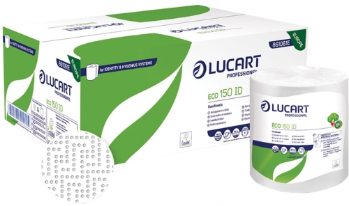 Prosop hartie alba pe rola matic, 100% reciclata, ECO 150 ID, 861061E, Lucart