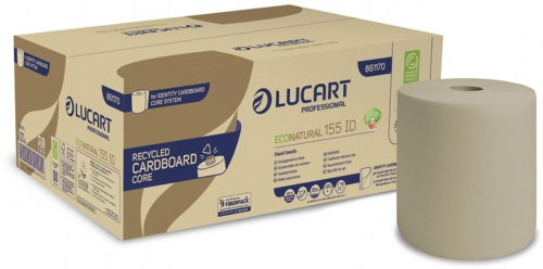 Prosoape maini hartie Lucart, Econatural, 2 straturi, 6 role/bax