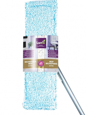 Mop microfibra Luxia, plat cu coada, 1 buc