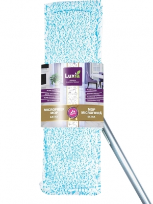 Mop microfibra Luxia, plat cu coada, 1 buc