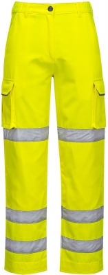 Pantaloni Hi-Vis, pentru femei, galben, regular, PW3, Portwest 