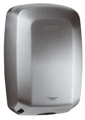 Uscator de maini cu actionare senzor, din inox satinat, Machflow Mediclinics