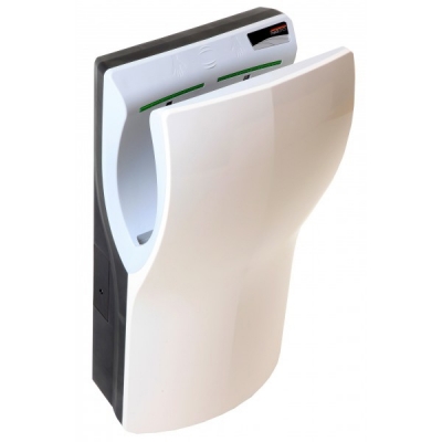 Uscator de maini vertical cu actionare senzor, din plastic alb, Dualflow Plus Mediclinics
