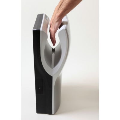 Uscator de maini vertical cu actionare senzor, din plastic alb, Dualflow Plus Mediclinics