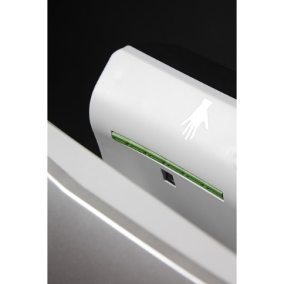 Uscator de maini vertical cu actionare senzor, din plastic alb, Dualflow Plus Mediclinics