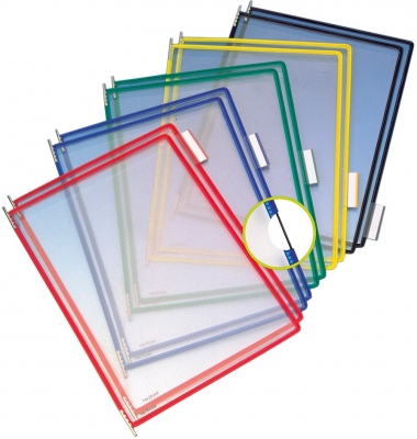 Rame informative Tarifold A4, 10 buc., mix de culori