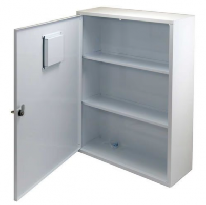 Trusa metalica de prim ajutor, de perete, cu cheie, 60 x 45 x 16, continut BIROU