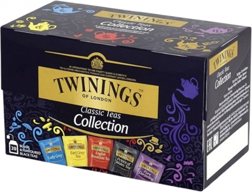 Ceai negru 20 plicuri/cutie 5 sortimente Twinings